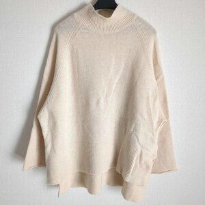 Sosa Mock Neck Wool Blend Pullover Cream